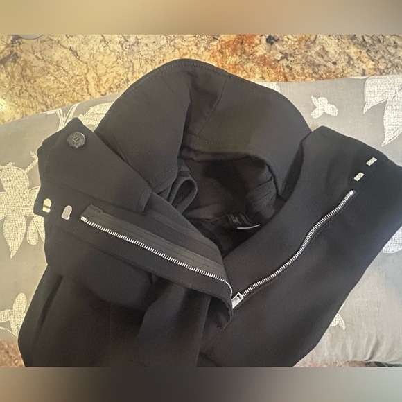 🖤”Proenza Schouler” Black Flat Front Pleated Wide Leg Pants🖤 - Picture 5 of 14